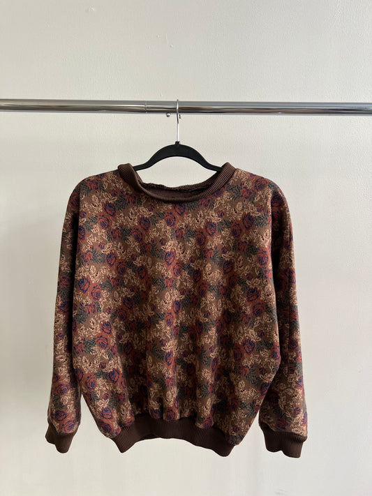 (S/M) Flower Sweater