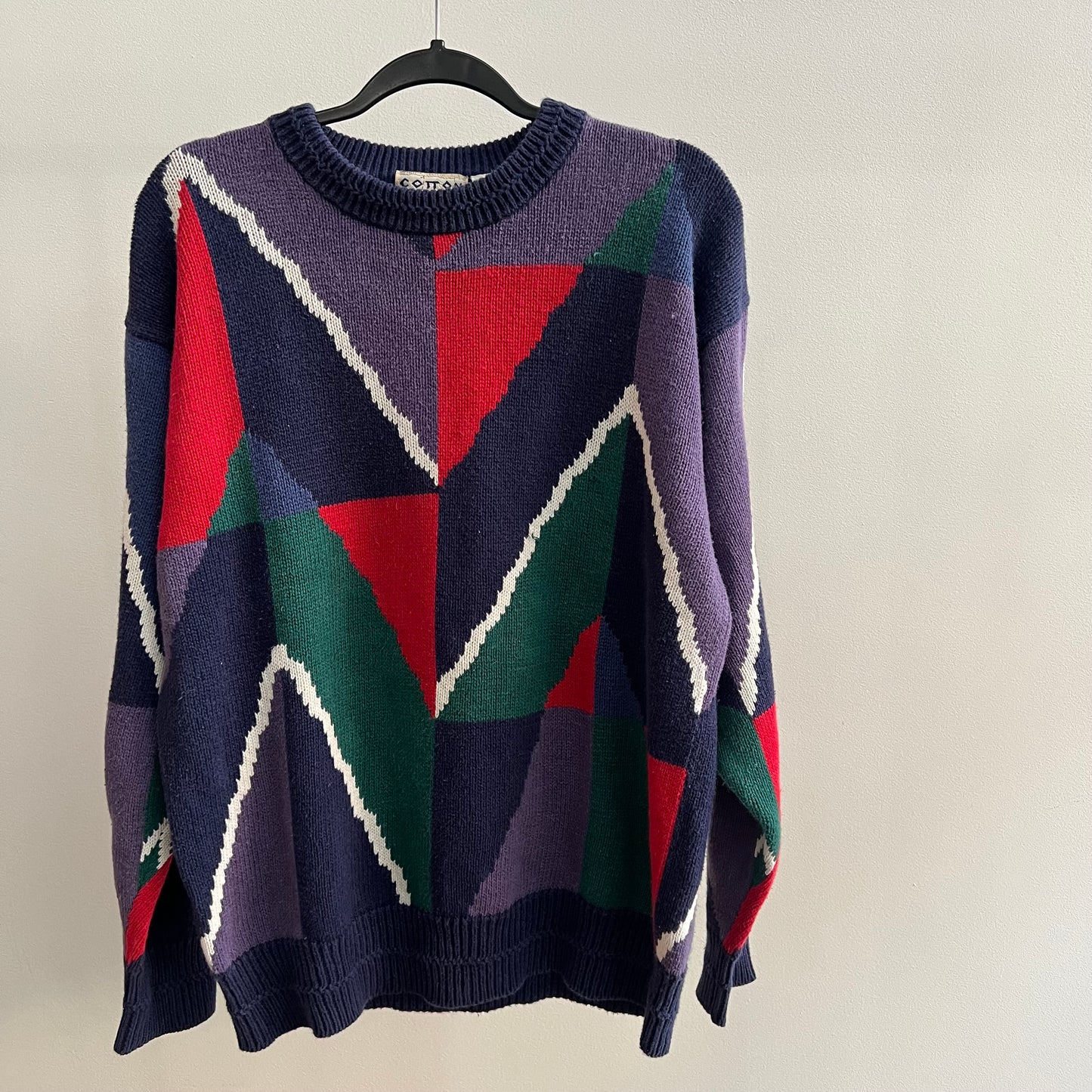 (M/L) Vintage Abstract Sweater