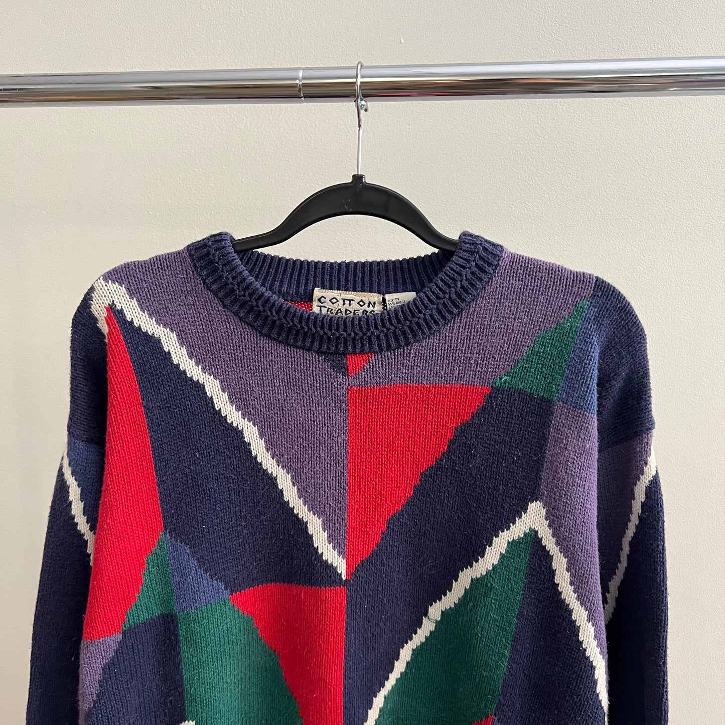 (M/L) Vintage Abstract Sweater