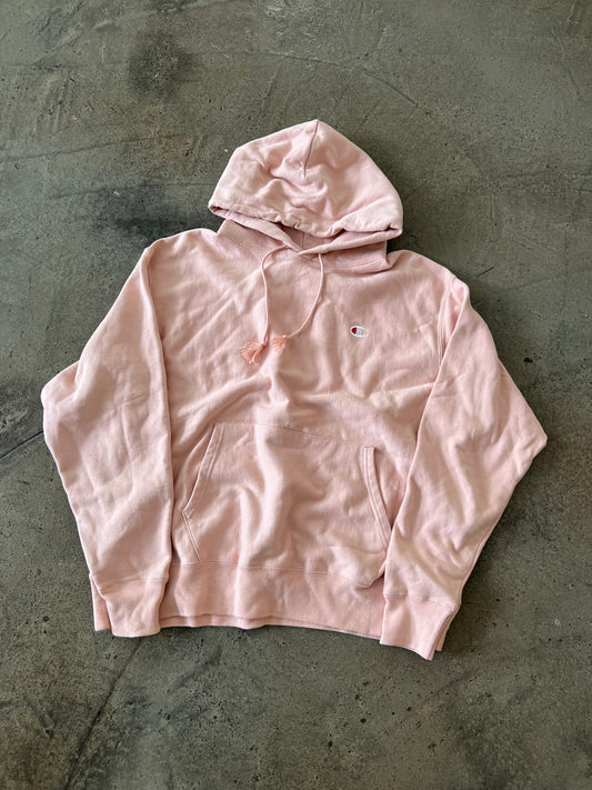 (XL) 00s Pink Champion Hoodie