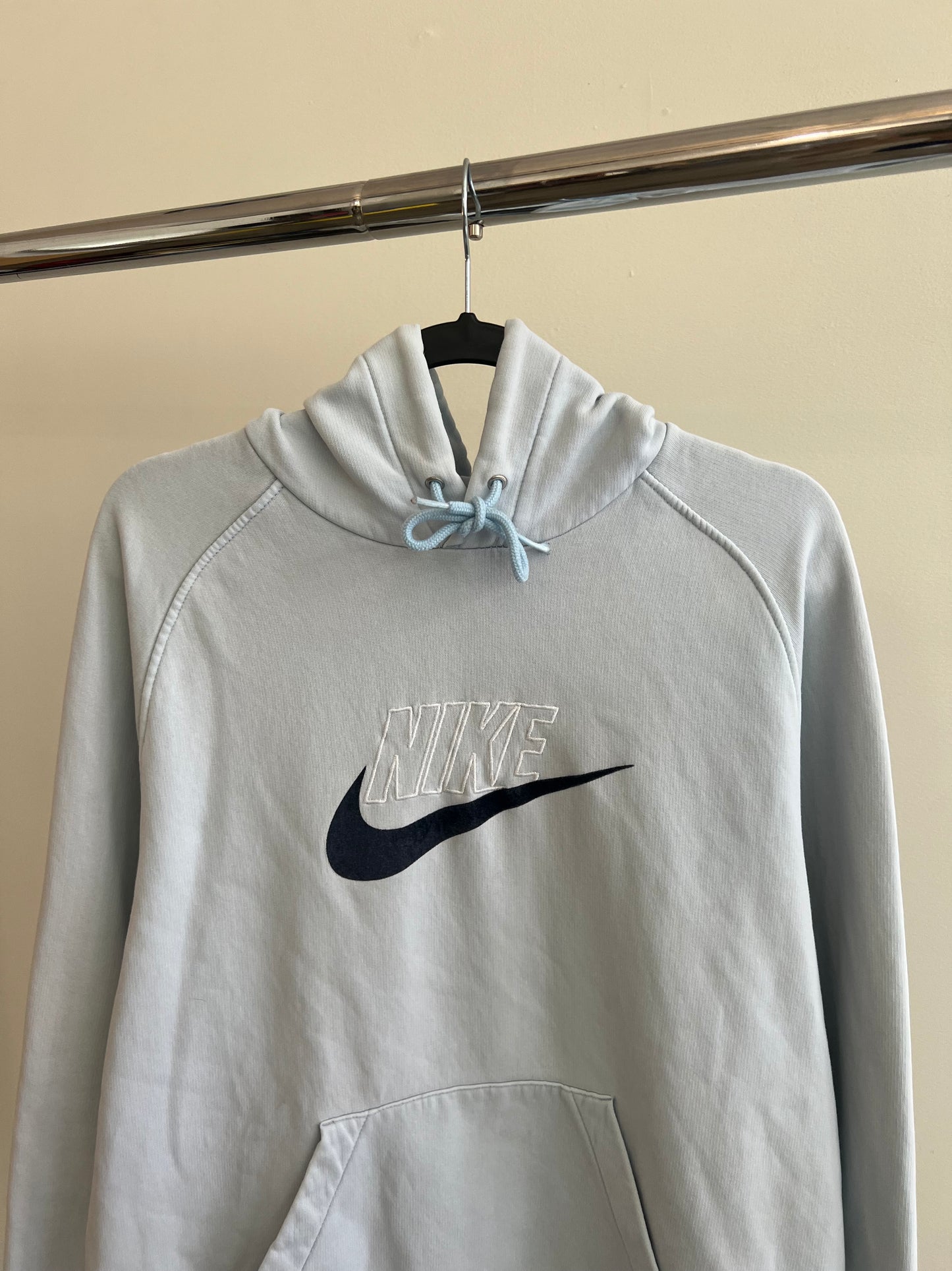 (L) 00s Baby Blue Nike Hoodie