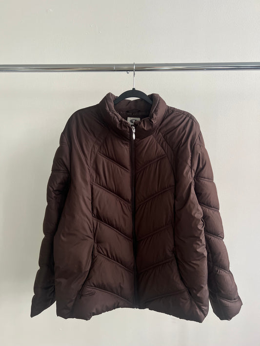 (XL) Brown Puffer Jacket