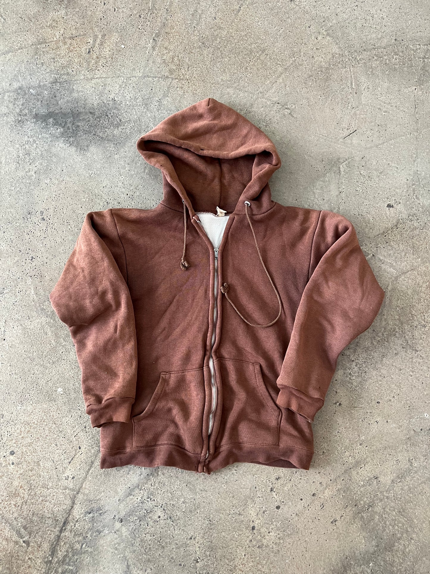 (Women’s XS/S) 90s Brown Zip Up