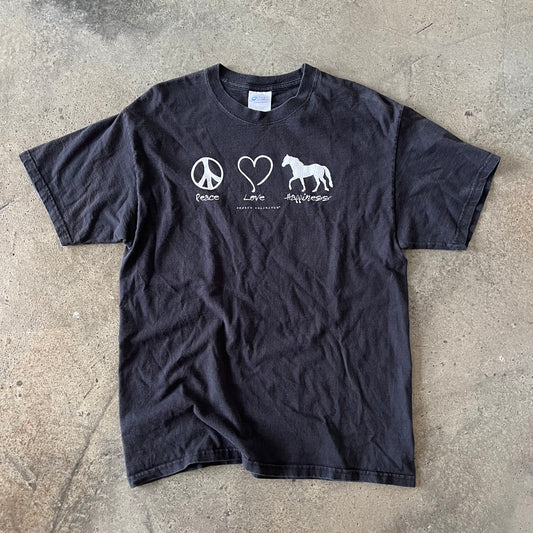 (Slim L) Peace Love Tee