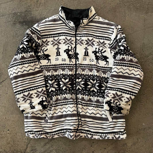 (XL/XXL) Aztec Fleece Jacket