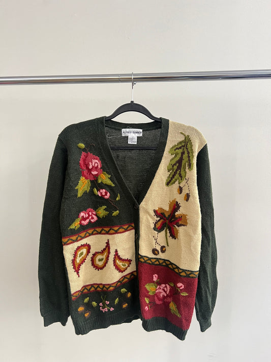 (S/M) Flower Cardigan