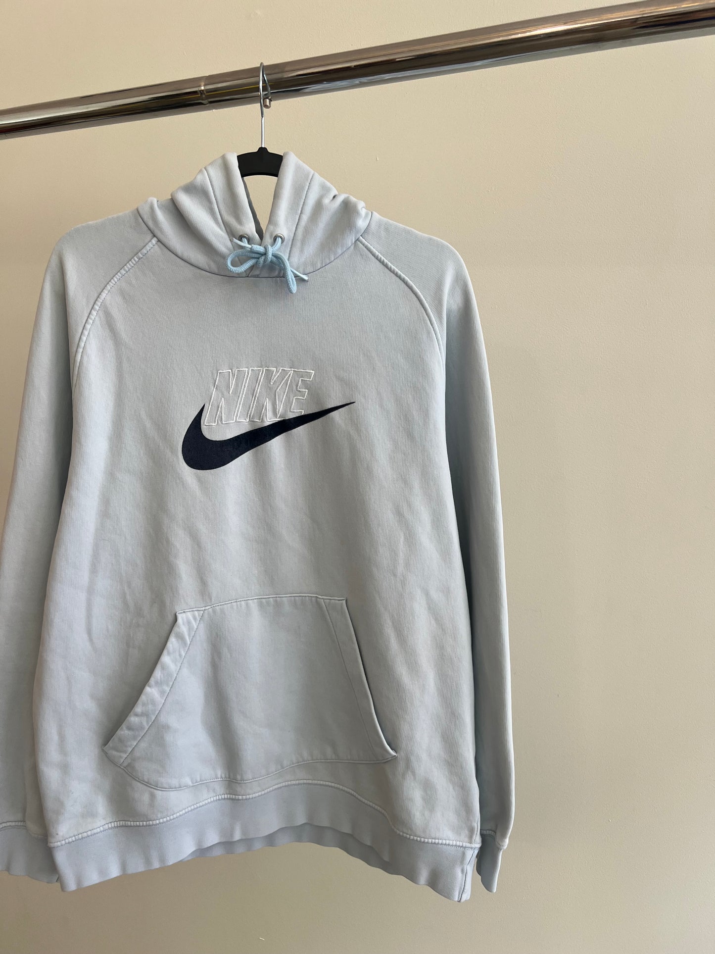 (L) 00s Baby Blue Nike Hoodie