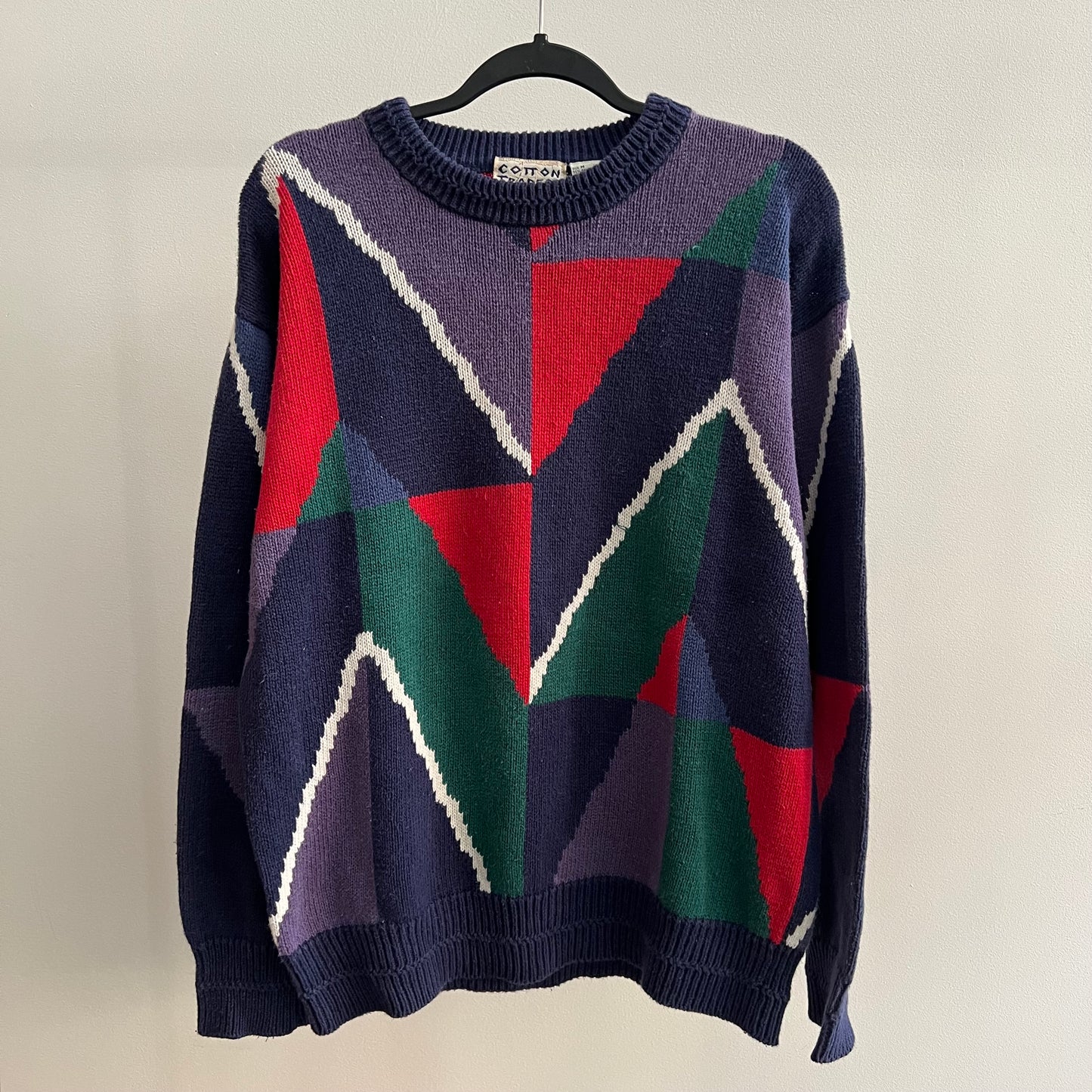 (M/L) Vintage Abstract Sweater