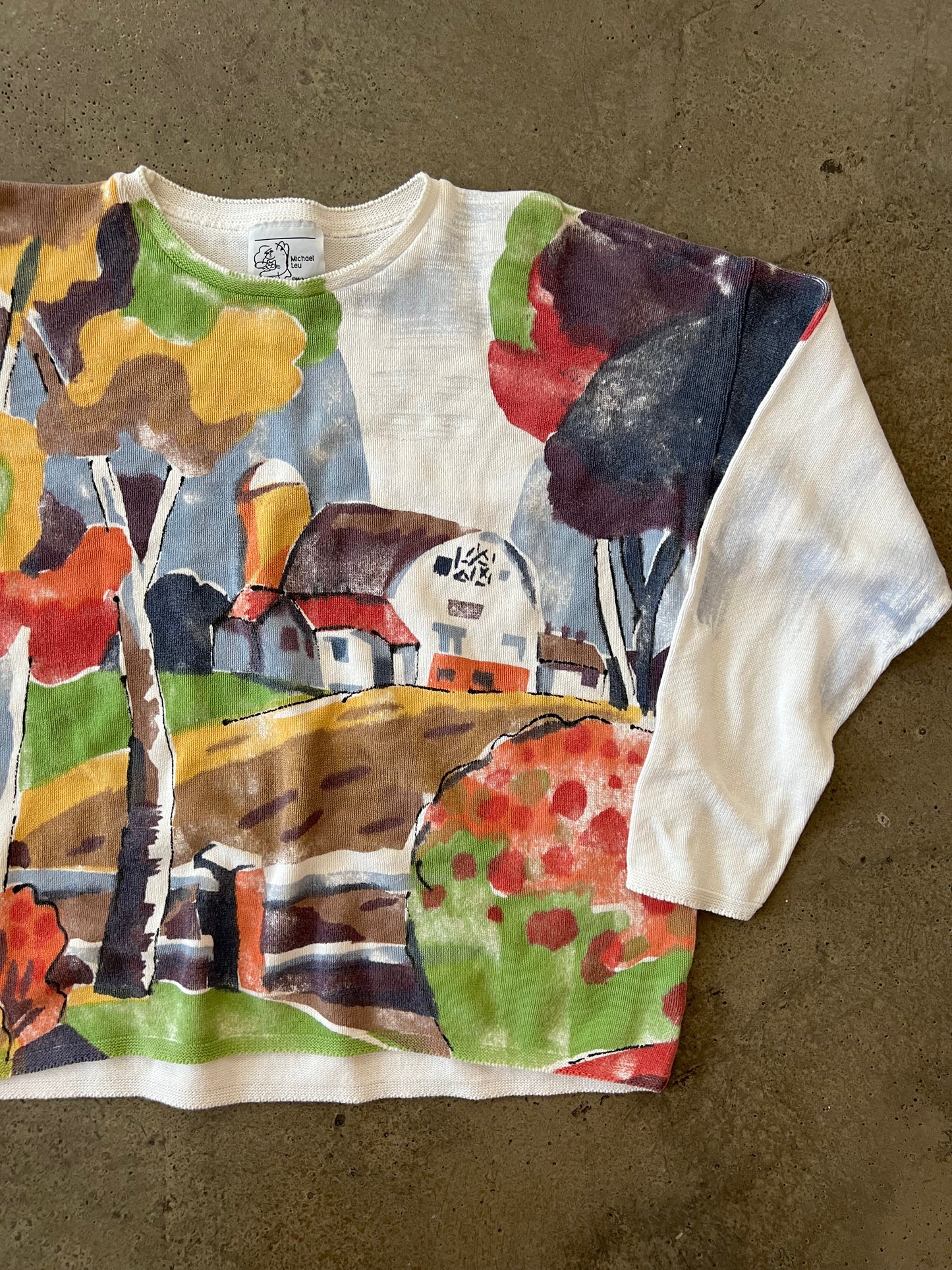 (S/M) 90s Hand Painted Top