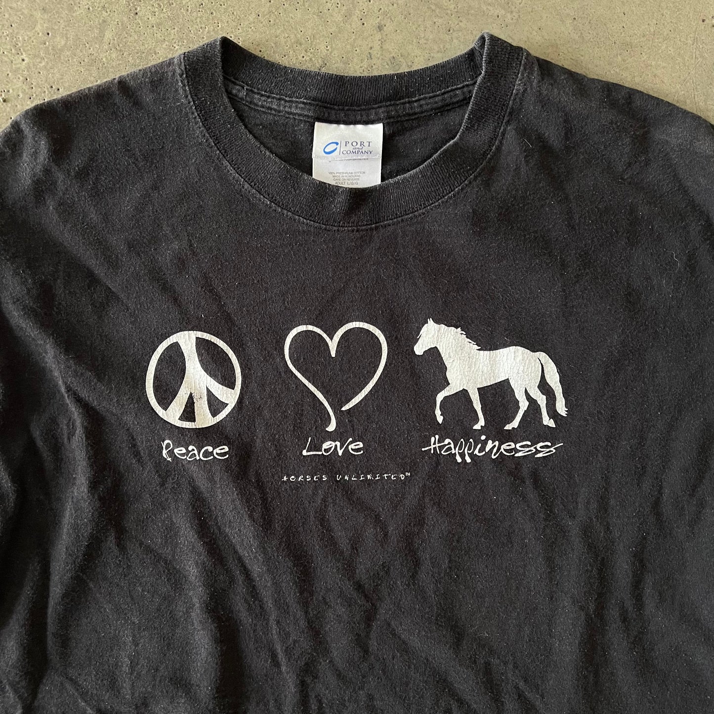 (Slim L) Peace Love Tee