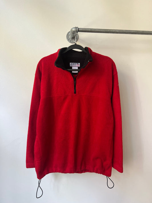 (L/XL) 90s Red Fleece Jacket