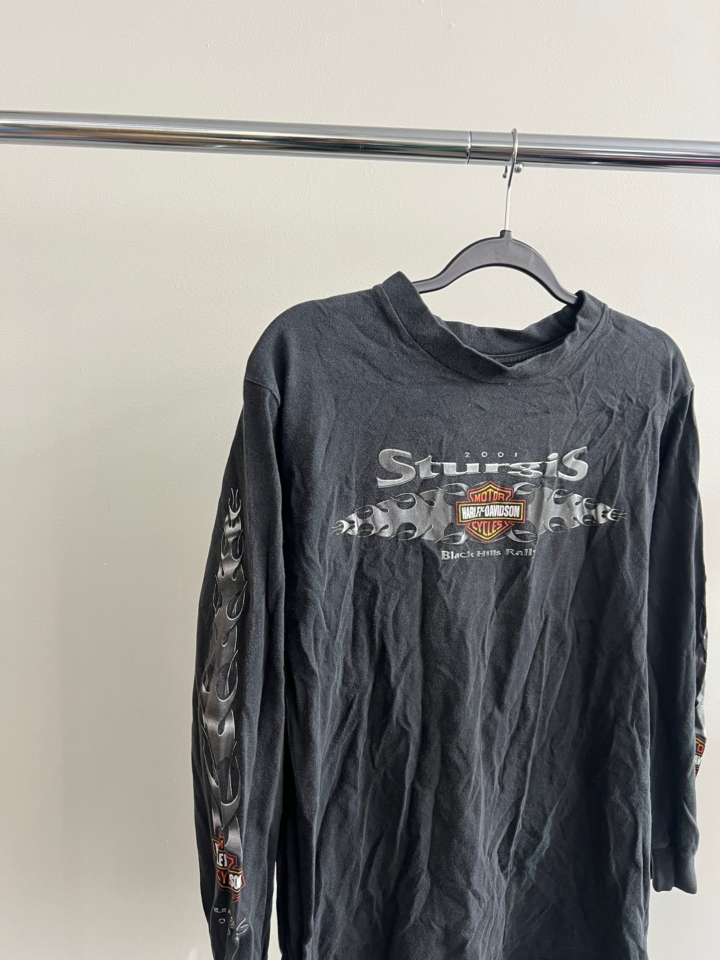 (S/M) Harley Flame Long Sleeve