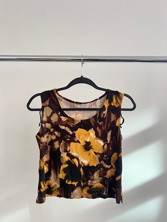 (Women’s S) Cropped Flower Top