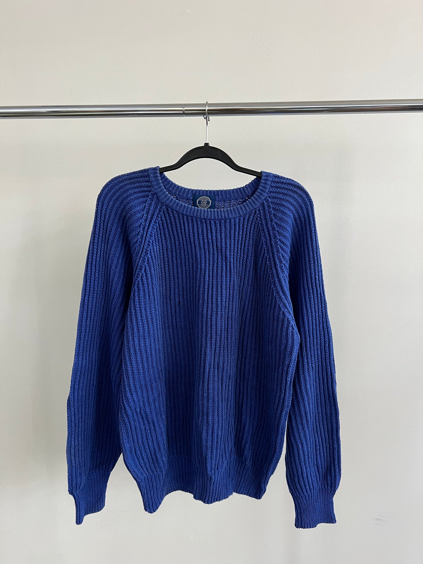 (L) Knitted Cord Sweater