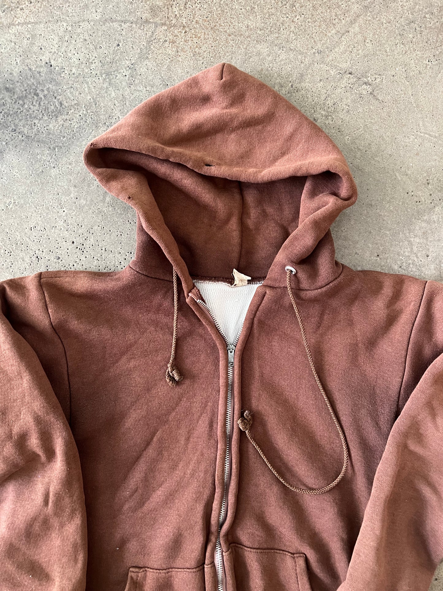 (Women’s XS/S) 90s Brown Zip Up