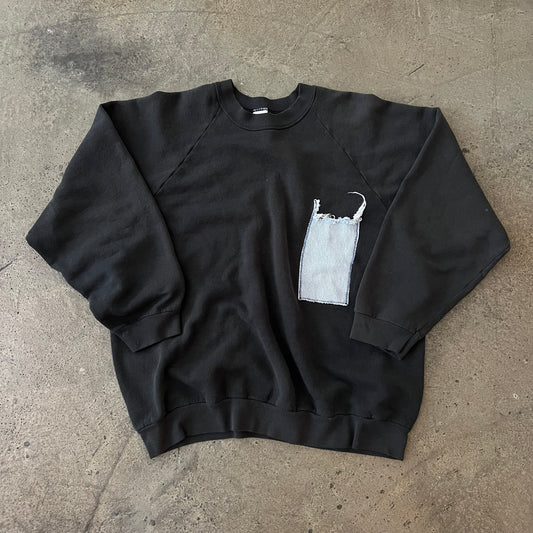 (M/L) Patchwork Sweatshirt