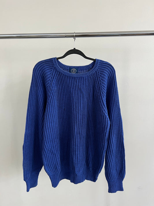 (L) Knitted Cord Sweater